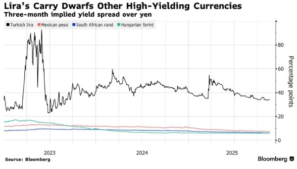 Рост курса турецкой лиры вызывает опасения у японских трейдеров